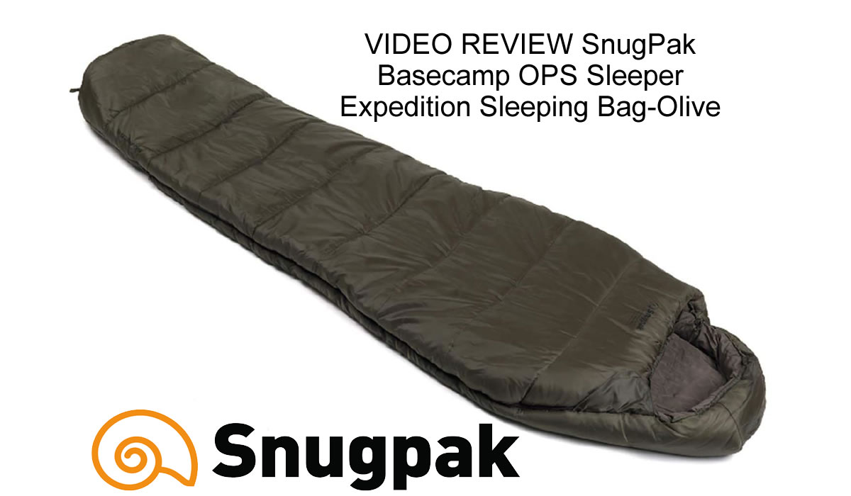 VIDEO REVIEW SnugPak Basecamp OPS Sleeper Expedition Sleeping Bag-Olive