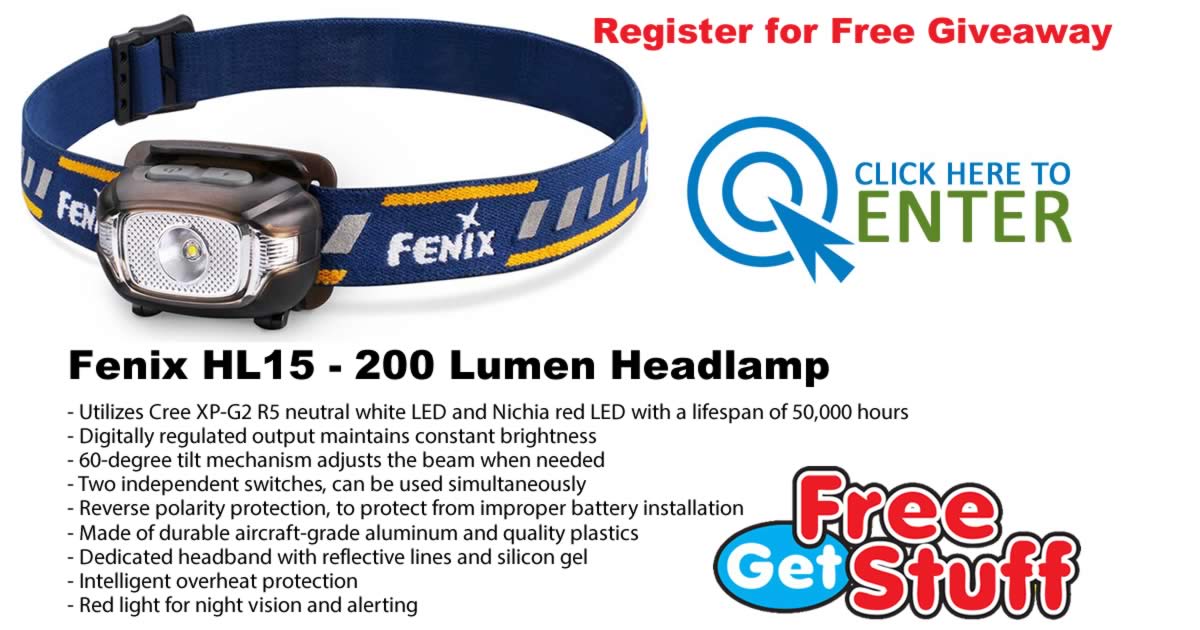 Fenix HL15 - 200 Lumen Headlamp